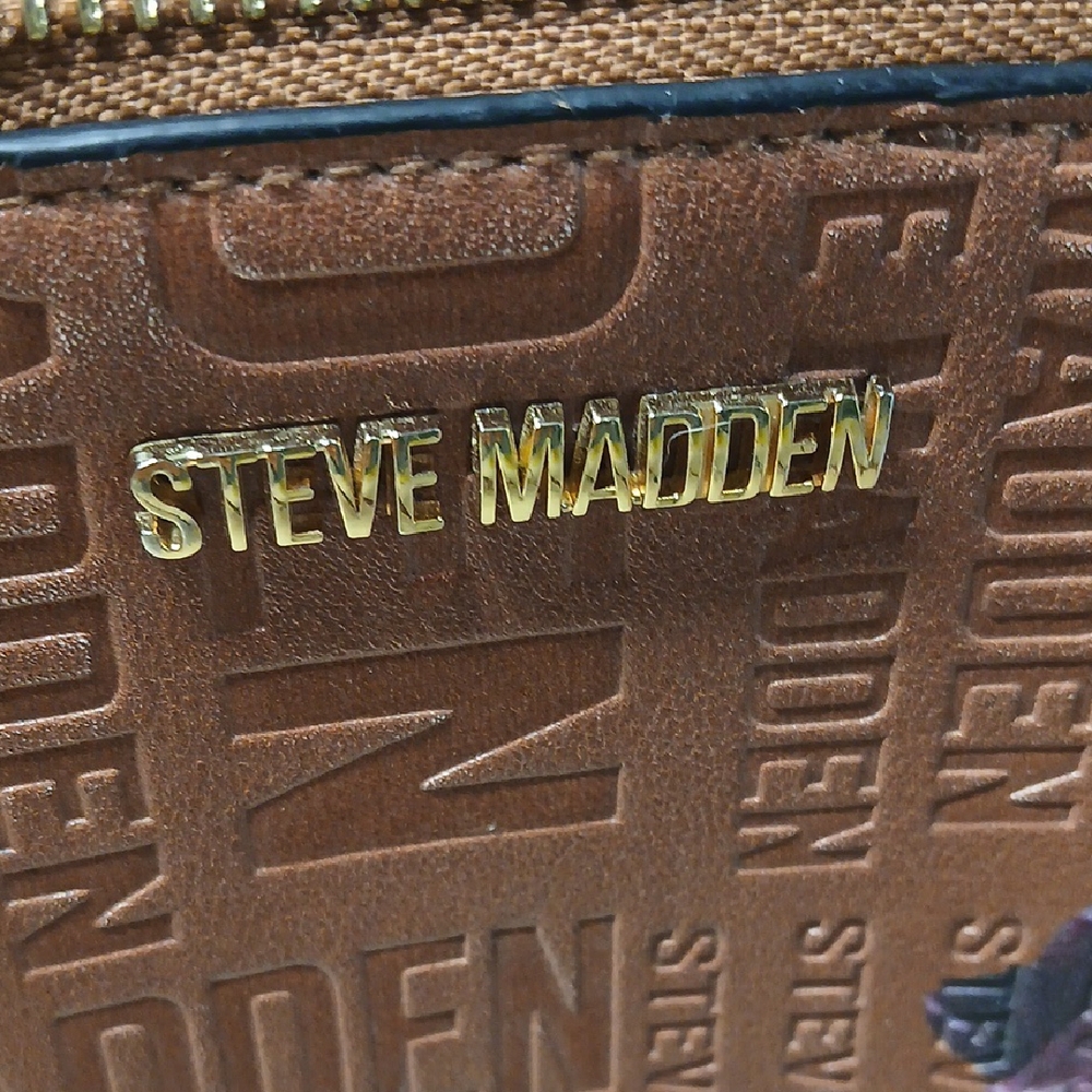 Steve Madden Brown Floral Crossbody Bag - Picture 2 of 6